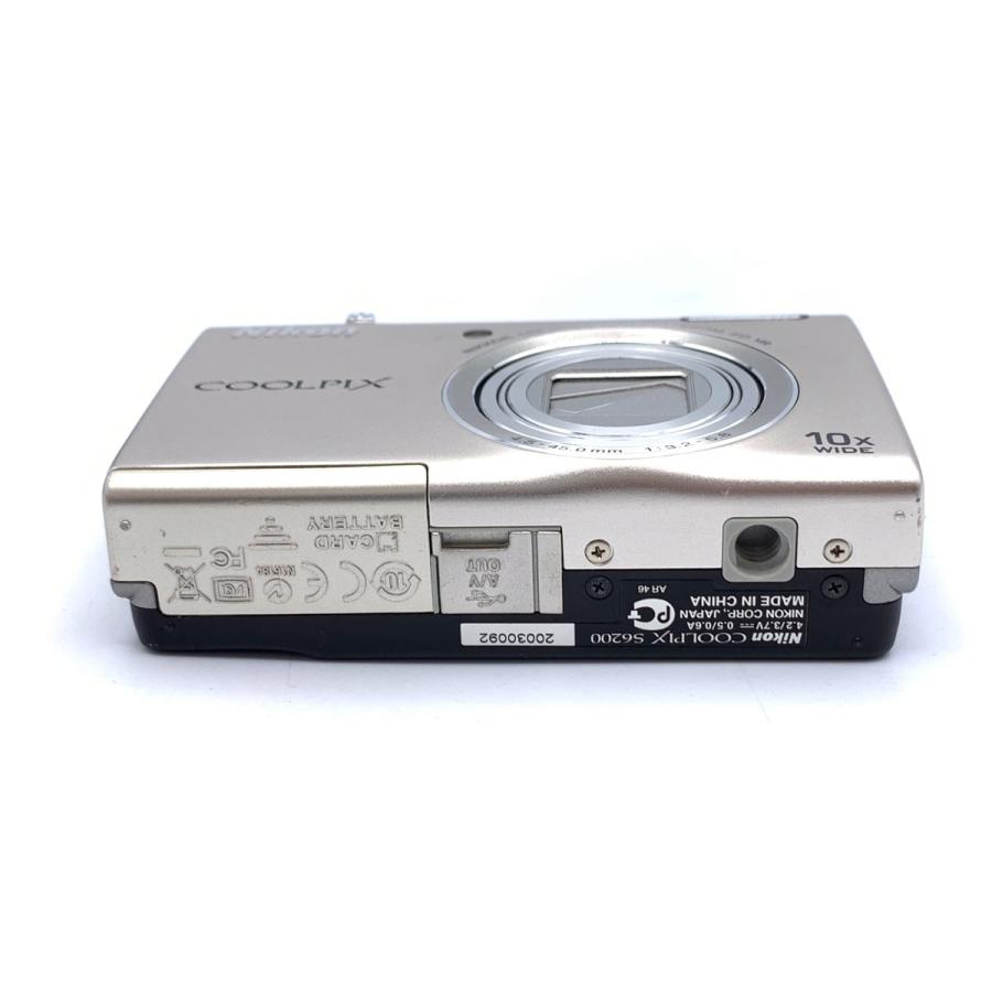 【美品・完動品】Nikon Coolpix S6200 シルバー 中古】 【難あり品】 ニコン COOLPIX S6200 プラチナシルバー : カメラ