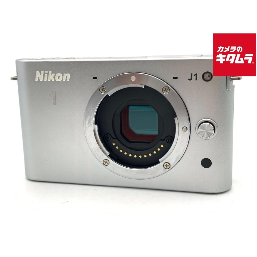 【美品】Nikon 1 J1 シルバー ボディ 中古】 【良品】 ニコン Nikon 1 J1 ボディ シルバー : カメラの