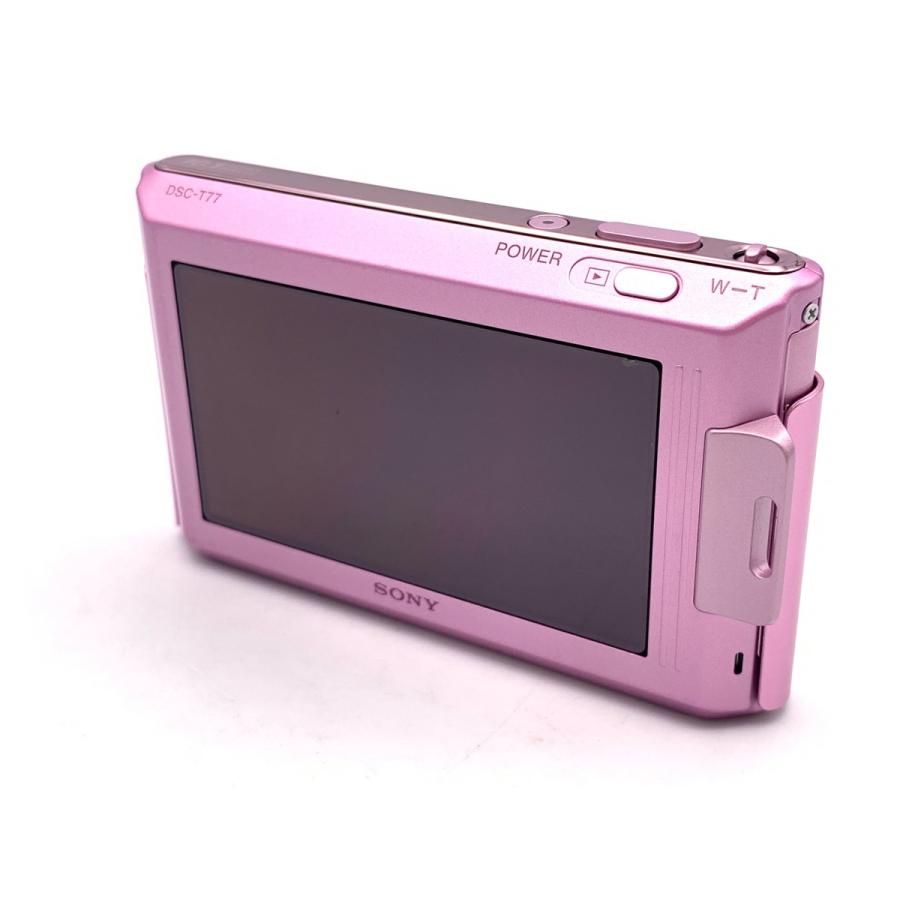 中古】 【並品】 ソニー Cyber-shot DSC-T77 ピンク : カメラの