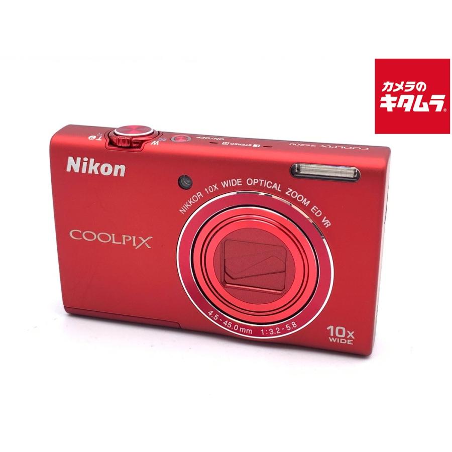【美品】Nikon COOLPIX S6200 ブリリアントレッド 付属品有り 中古】 【美品】 ニコン COOLPIX S6200 ブリリアントレッド : カメラの