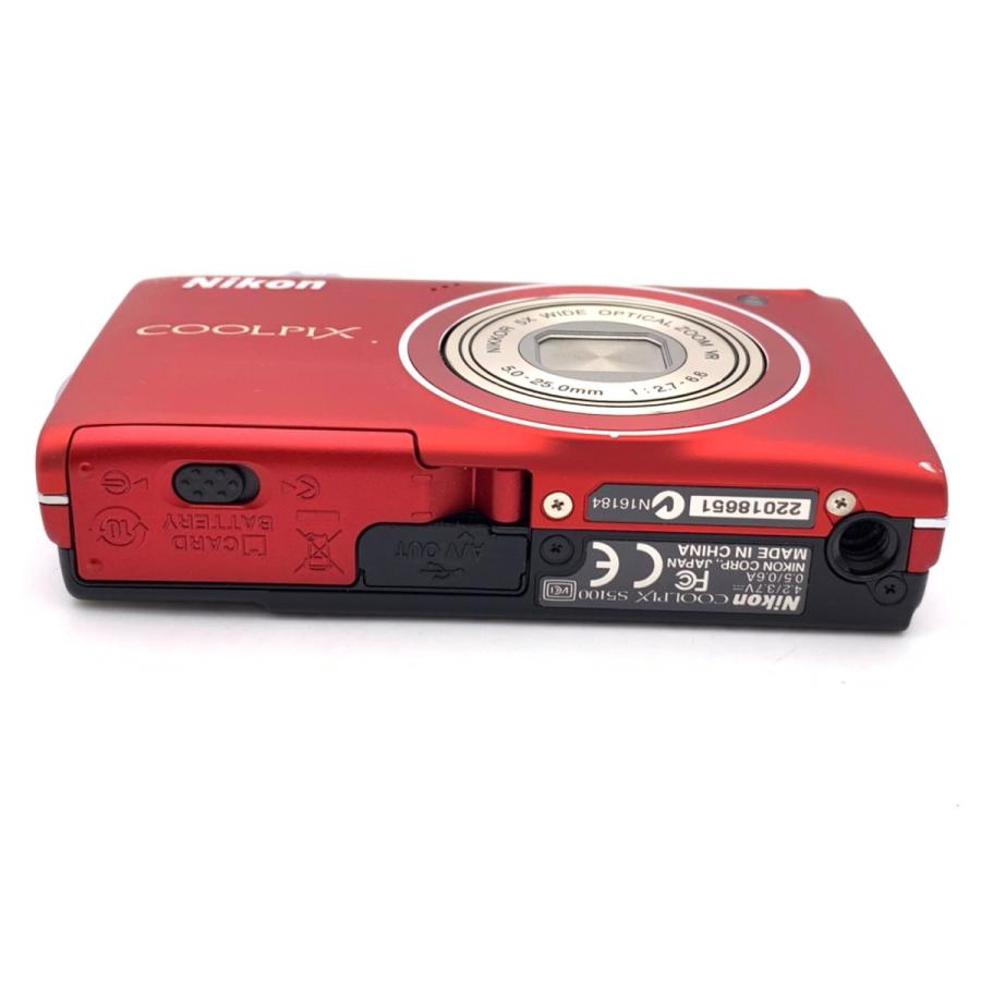 中古】 【並品】 ニコン COOLPIX S5100 クリアレッド : カメラの