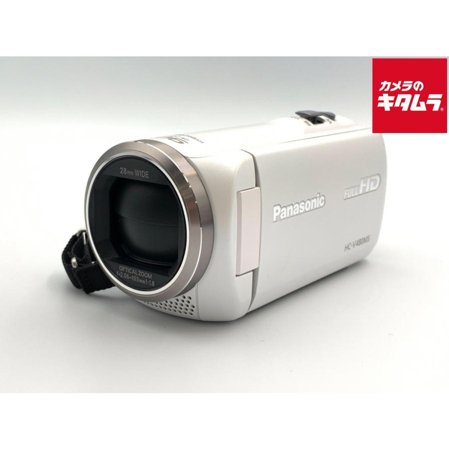 HC-V480MS-W ホワイト ※訳あり 中古】 【良品】 パナソニック HC-V480MS-W ホワイト : カメラの