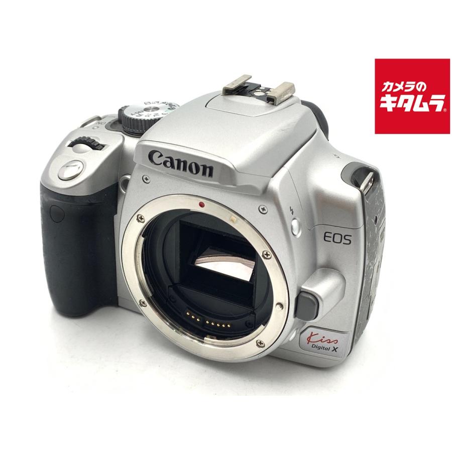 Canon EOS kiss Digital X 一眼レフ　シルバー キヤノン EOS Kiss デジタル X レンズキット（シルバー） デジタル一眼
