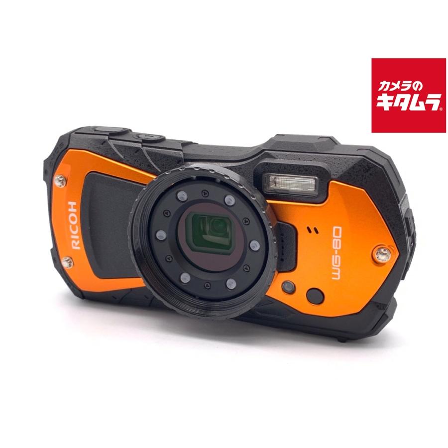 中古】 【良品】 リコー WG-80 オレンジ : カメラのキタムラヤフー店