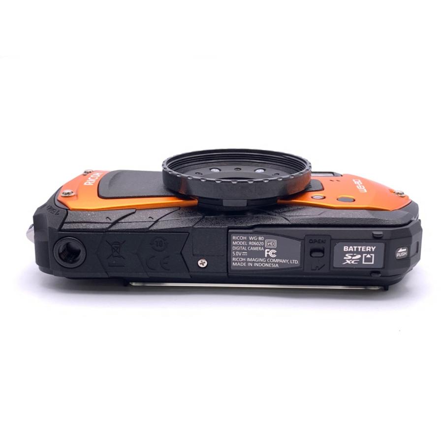 中古】 【良品】 リコー WG-80 オレンジ : カメラのキタムラヤフー店