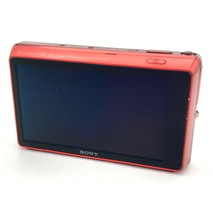 中古】 【並品】 ソニー Cyber-shot DSC-TX100V レッド : カメラの 