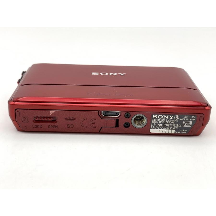 中古】 【並品】 ソニー Cyber-shot DSC-TX100V レッド : カメラの 