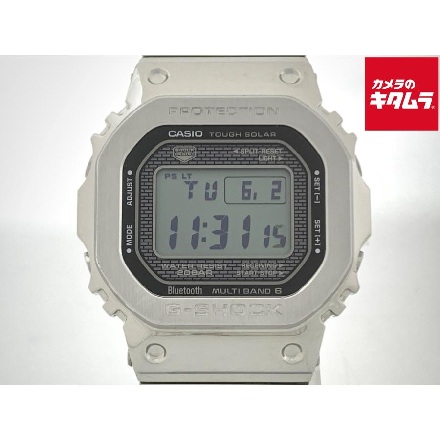 中古】 【並品】 カシオ G-SHOCK シルバー GMW-B5000D-1JF ステンレス