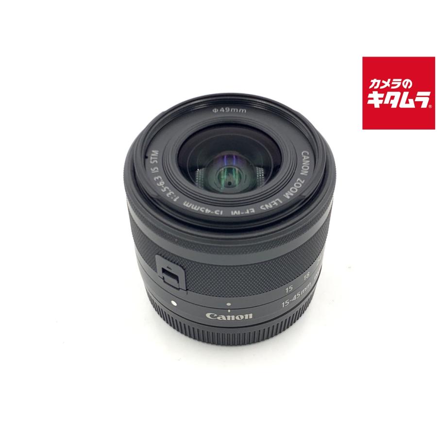 中古】 【良品】 キヤノン EF-M15-45mm F3.5-6.3 IS STM グラファイト