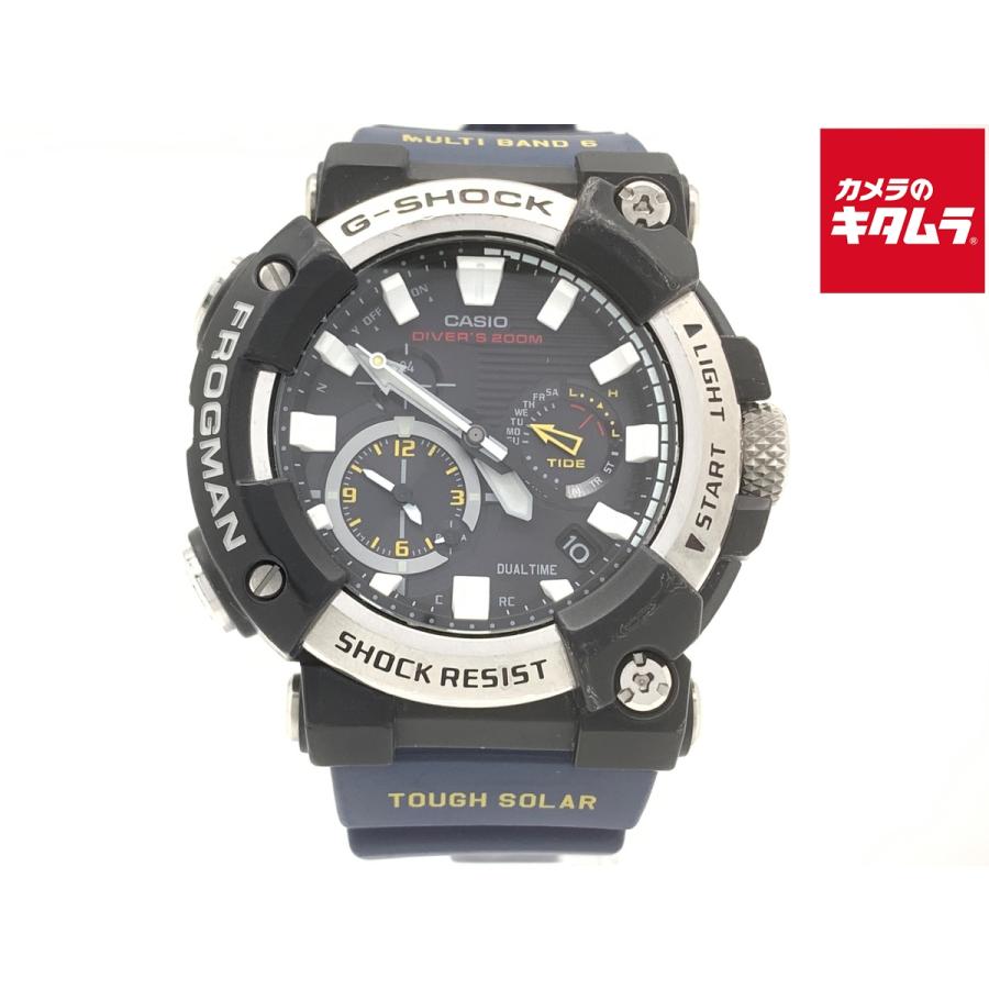 中古】 【並品】 カシオ G-SHOCK フロッグマン ブラック GWF-A1000