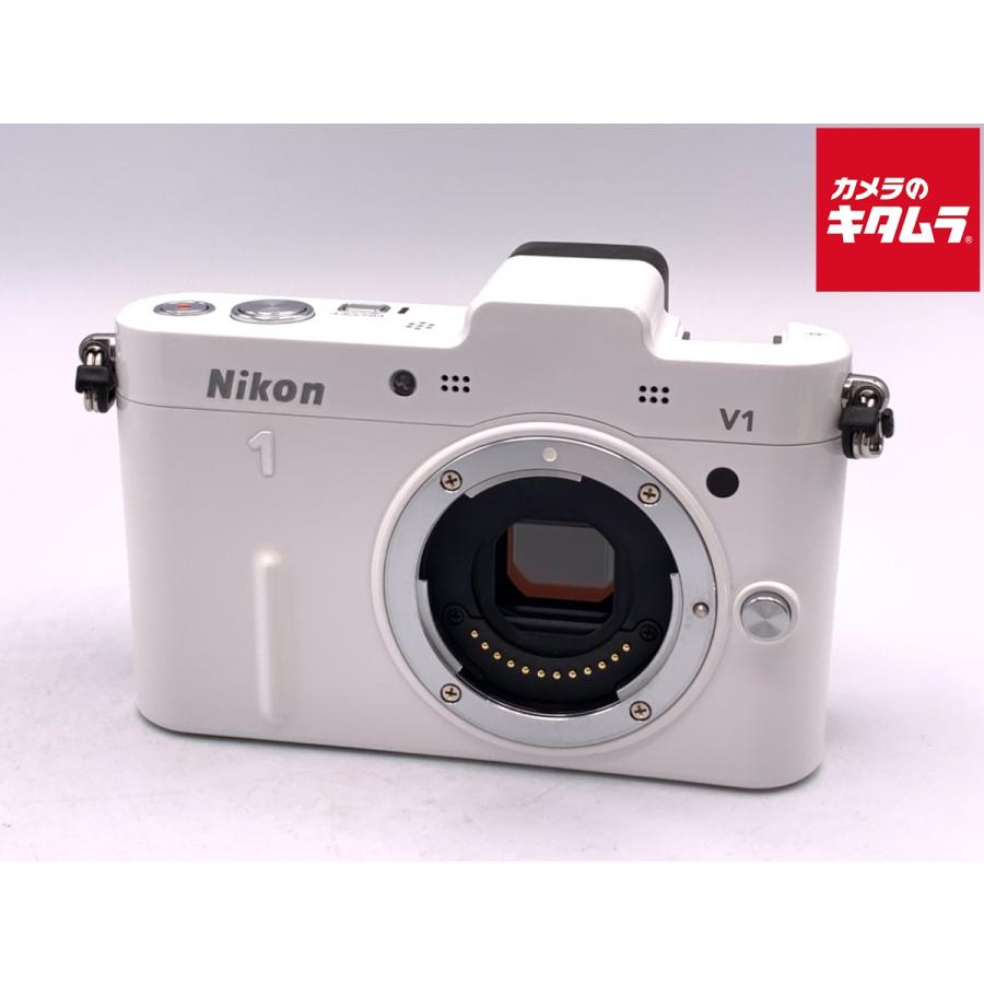 中古】 【良品】 ニコン Nikon 1 V1 ボディ ホワイト : カメラの
