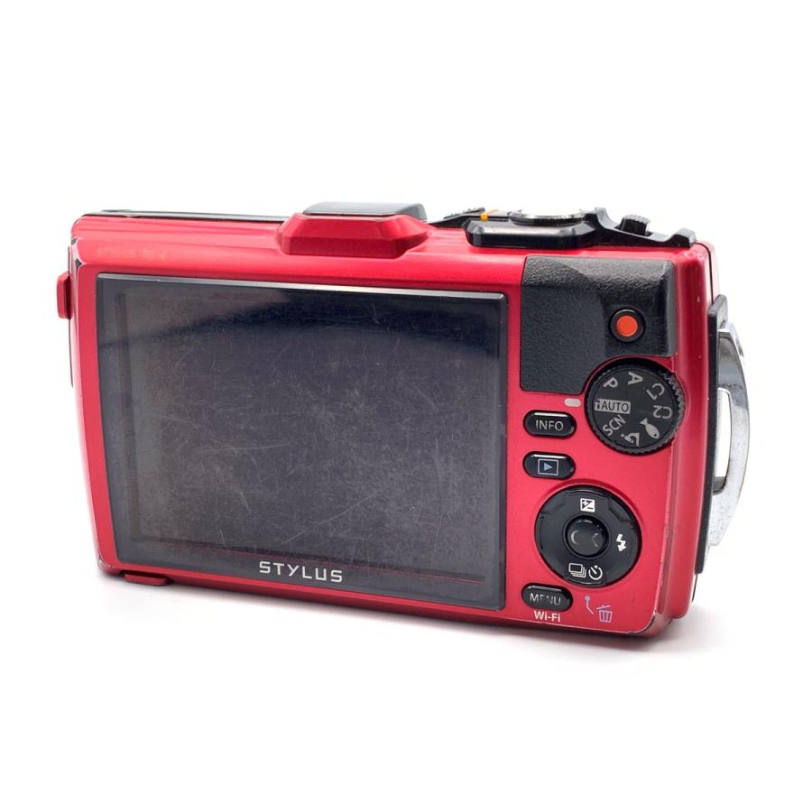 中古】 【良品】 オリンパス STYLUS TG-4 Tough RED レッド : カメラの