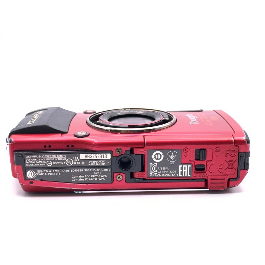 中古】 【良品】 オリンパス STYLUS TG-4 Tough RED レッド : カメラの