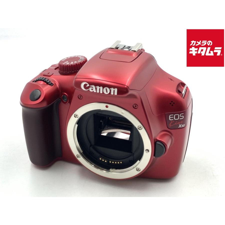 中古】 【良品】 キヤノン EOS Kiss X50 ボディ レッド : カメラの