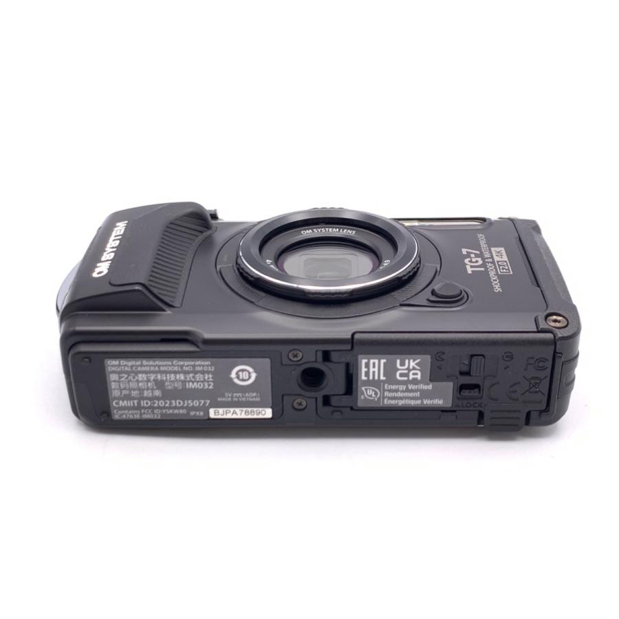 中古】 【美品】 OM SYSTEM Tough TG-7 BLK ブラック : カメラの