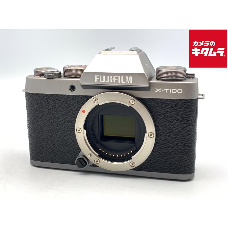 【美品】フジフイルム X-T100 ボディ ダークシルバー ミラーレス カメラ 中古】 【良品】 フジフイルム X-T100 ボディ ダークシルバー : カメラ