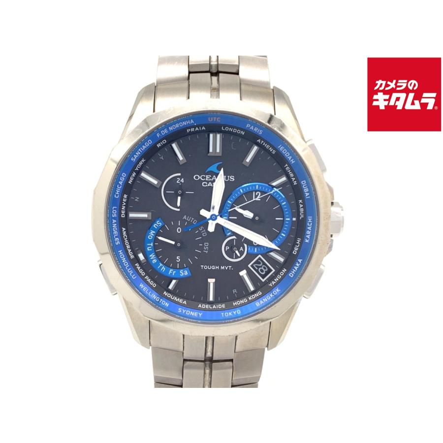中古】 【並品】 カシオ オシアナス マンタ ブラック OCW-S2400