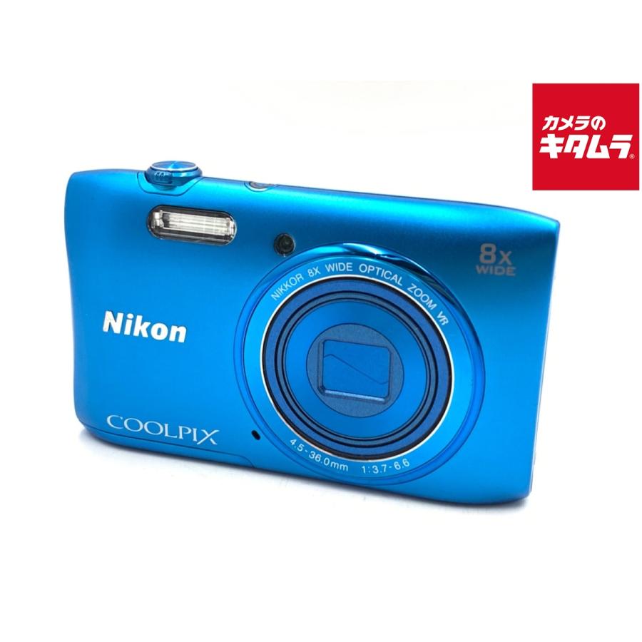 中古】 【並品】 ニコン COOLPIX S3600 BL コバルトブルー : カメラの