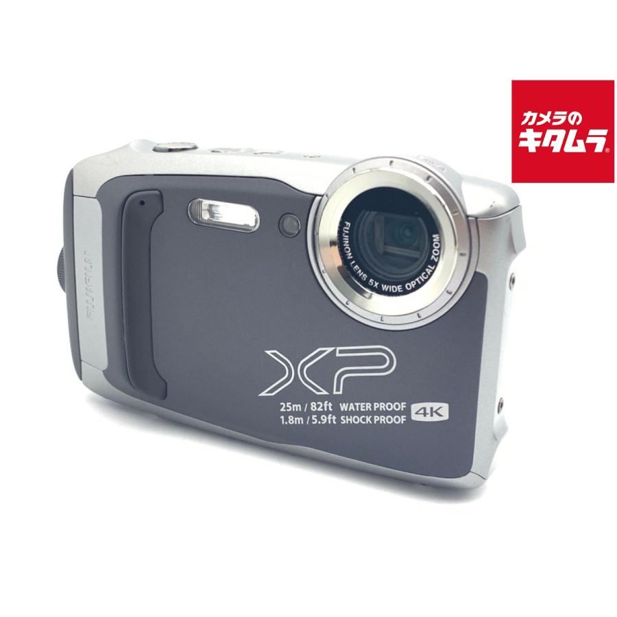 新品・未使用 ☆FUJI FILM FinePix XP 140 ダークシルバー 中古】 【良品】 フジフイルム FinePix XP140 ダークシルバー : カメラ