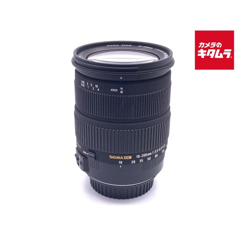 中古】 【並品】 シグマ 18-200mm F3.5-6.3 DC OS キヤノン用 : カメラ 