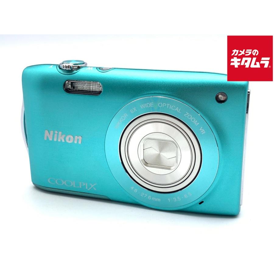 Nikon COOLPIX S3300 コンデジ　中古品　グリーン 中古】 【難あり品】 ニコン COOLPIX S3300 ミントグリーン : カメラの
