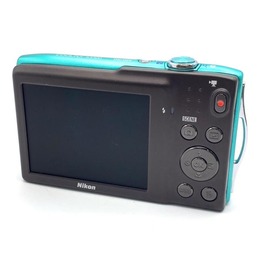 中古】 【難あり品】 ニコン COOLPIX S3300 ミントグリーン : カメラの
