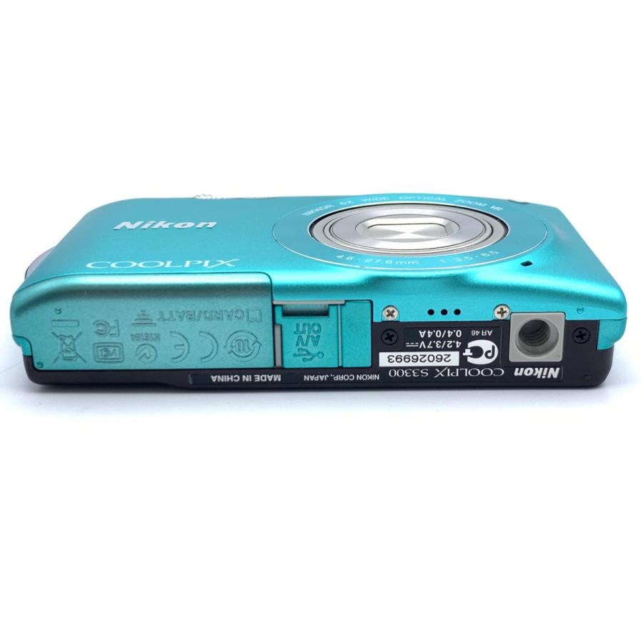 中古】 【難あり品】 ニコン COOLPIX S3300 ミントグリーン : カメラの