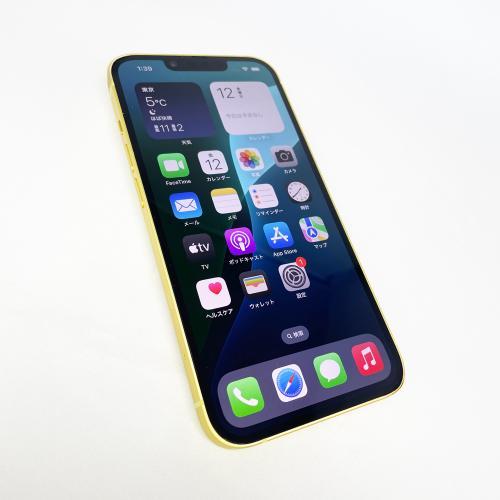 【中古：A(美品)】Apple iPhone 14 256GB イエロー SIMフリー 《納期約１−２週間》の画像