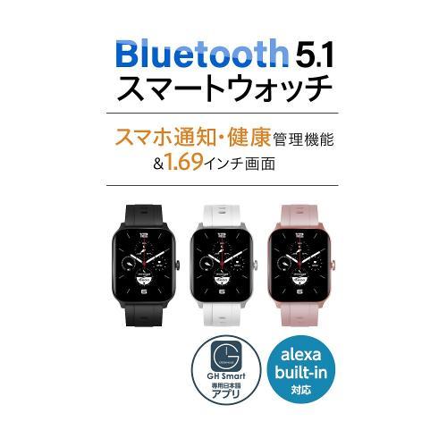 GREEN HOUSE（グリーンハウス） スマートウォッチ GH-SMWA-SV スクエア