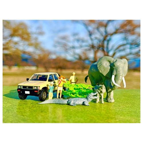 トミーテック 海洋堂×TLV ジオコレ64 サファリ2（ハイラックス4WD） トミーテック 海洋堂×TLV ジオコレ64 #カースナップ29a サファリ