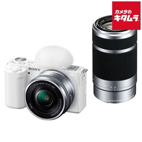 お値下げ。SONY ZV-E10Y white ソニー VLOGCAM ZV-E10 ダブルズームレンズキット ホワイト