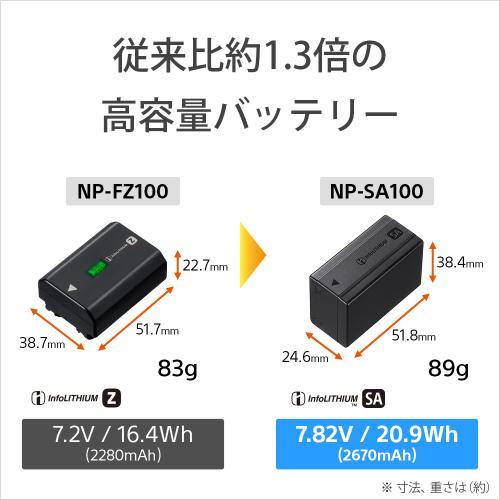 SONY（ソニー） NP-SA100 リチャージャブルバッテリーパック : カメラ