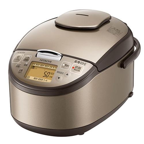 日立 圧力ih炊飯器 黒厚鉄釜 Rz Ag10m T ライトブラウン 5 5合