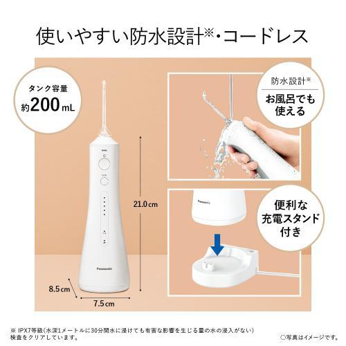 パナソニック 口腔洗浄器 ジェットウォッシャードルツ EW-DJ55-W 白 Panasonic メーカー公認店 新生活 プレゼント ギフトの画像