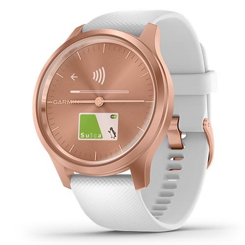ガーミン スマートウォッチ vivomove Style 010-02240-70 ホワイト/ローズゴールド 【正規品】|カメラのキタムラ PayPayモール店|01