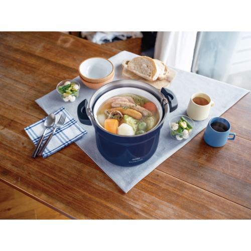 サーモス KBJ-4502-NVY 真空保温調理器 「シャトルシェフ」 (4.5L) ネイビー 《納期約１週間》の画像
