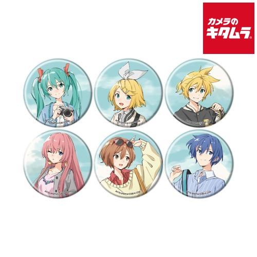 ネコポス】 初音ミク×カメラのキタムラ オリジナル缶バッジ 等身描き