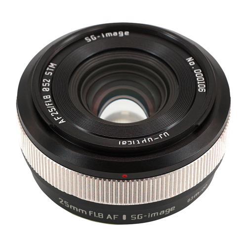 SG-image AF25mm F1.8 フジフイルムX用 APS-C シルバー 《納期約２−３週間》