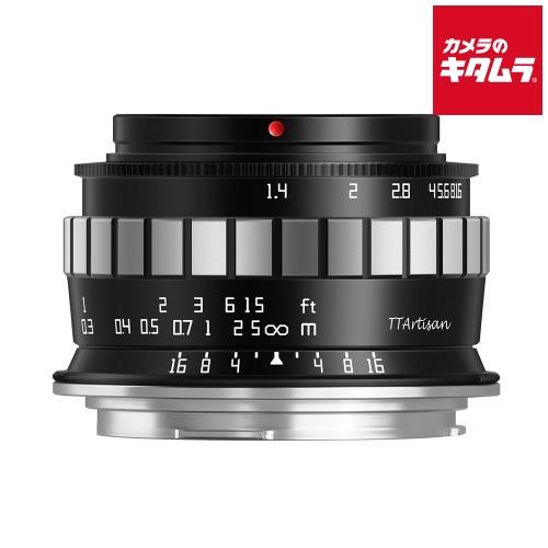 銘匠光学 TTArtisan 23mm f/1.4 C キヤノンRF用 ブラック×シルバー
