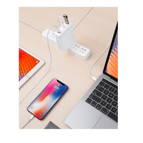 ロア・インターナショナル HYPER HyperDrive HP16200 Apple 61W USB-C電源アダプタ用USB-C Hub｜emedama｜02