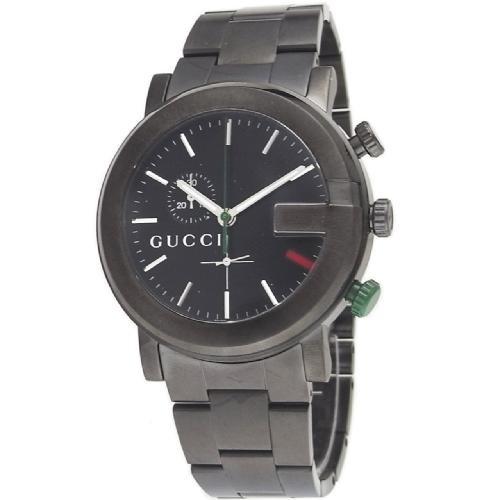 GUCCI 腕時計 クロノグラフ 101M シェリーライン ブラック｜Yahoo
