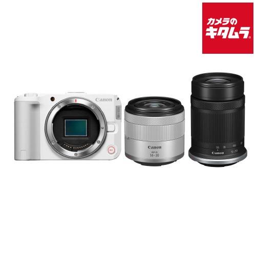 【中古】Canon キヤノン EOS R50 ダブルズームキット ホワイト シャッター回数僅少 元箱付き 10000円キャッシュバック ～5/7まで】 キヤノン EOS R50 ダブルズーム