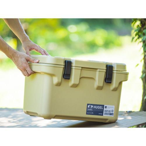 アイリスオーヤマ HUGEL クーラーボックス 20L TC-20 ベージュ 《納期約１週間》の画像