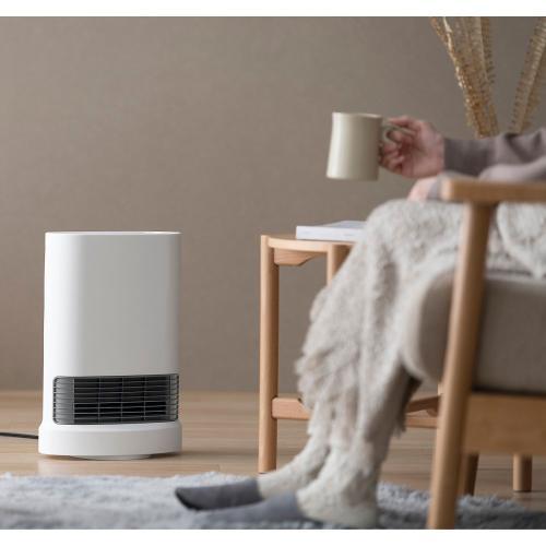 アイリスオーヤマ 大風量セラミックファンヒーター 首振りメカ式 ACH-LDSW12A-W