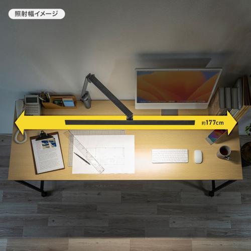 サンワサプライ LED-DESK2GM クランプ固定式LEDデスクライト_2
