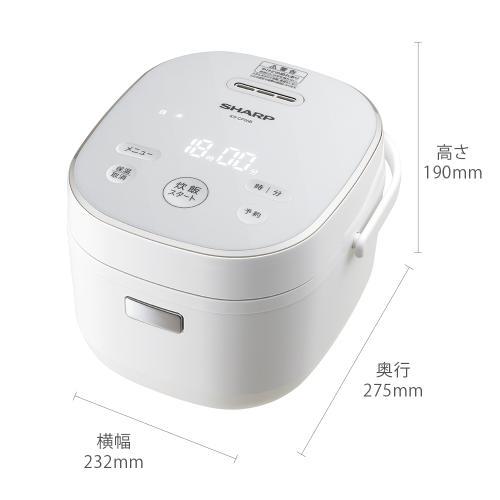 SHARP（シャープ） ジャー炊飯器 KS-CF05B-W ホワイト系 [0.5~3合炊き