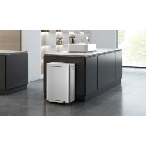 EKO JAPAN Xキューブ ステップビン ゴミ箱 EK9368MT-45L 45L シルバー 《納期約２−３週間》_1