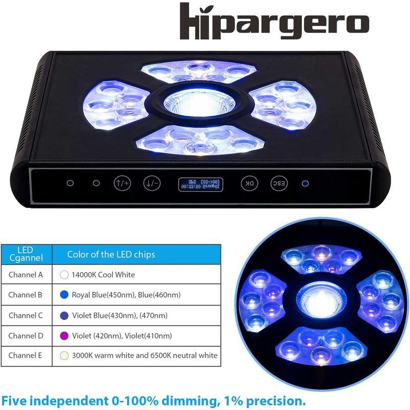 Hipargero水槽ライト-100watt LEDアクアリウムライト海水魚ライトサンゴ礁飼育ライトタンクライトSPS/LPSサンゴライトの 100watt LEDアクアリウムライト海水魚ライトサンゴ礁飼育ライトタンクライトSPS/LPSサンゴライトの 消費