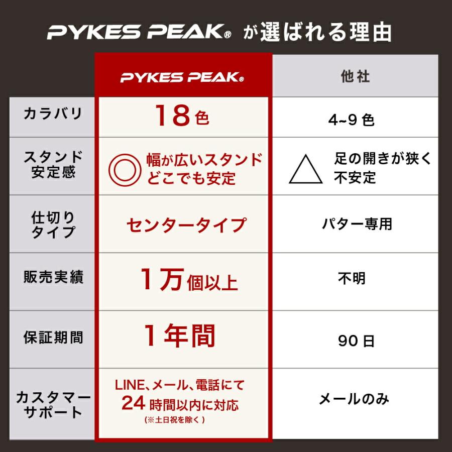 クラブケース ゴルフ スタンド おしゃれ 背面フック 筒 レディース ゴルフ セルフスタンド ラウンド 練習用｜emi-direct｜19