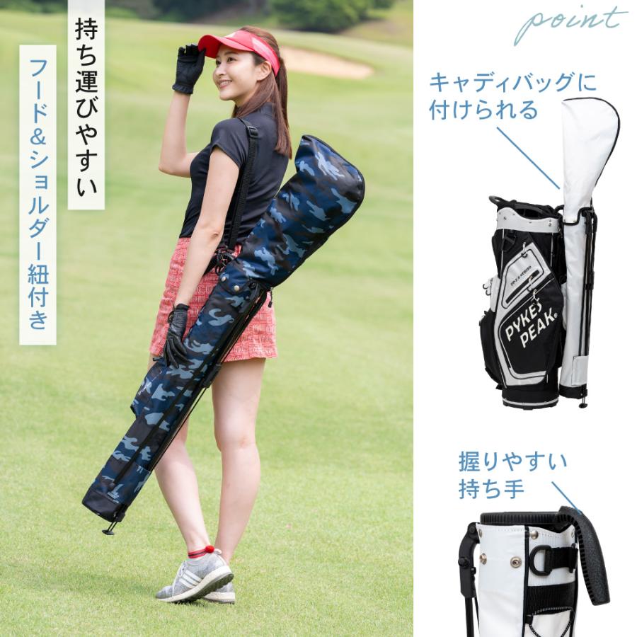 PYKES PEAK スタンドゴルフバッグ ブラック/レッド PYKES PEAK スタンドゴルフバッグ ブラック/レッド PYKES PEAK